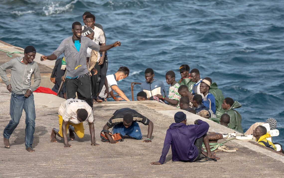 Senegalske migranter på Kanariøyene