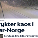 Har NRK aldri sett snø før?